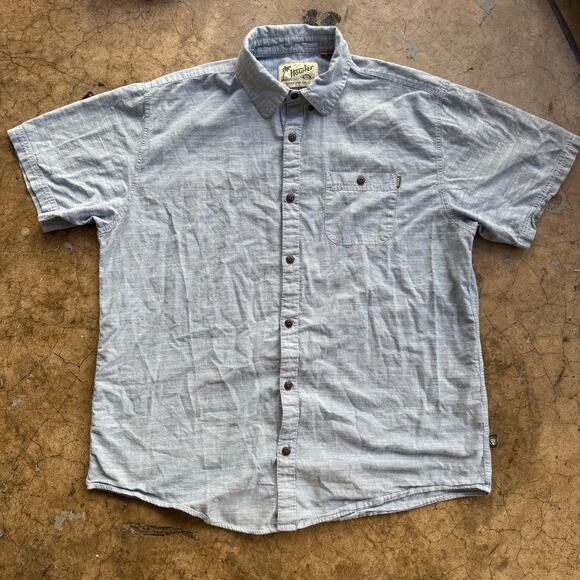Howler Brothers Linen Button Up Collared Shirt Mens Size XL Cotton - Picture 1 of 12